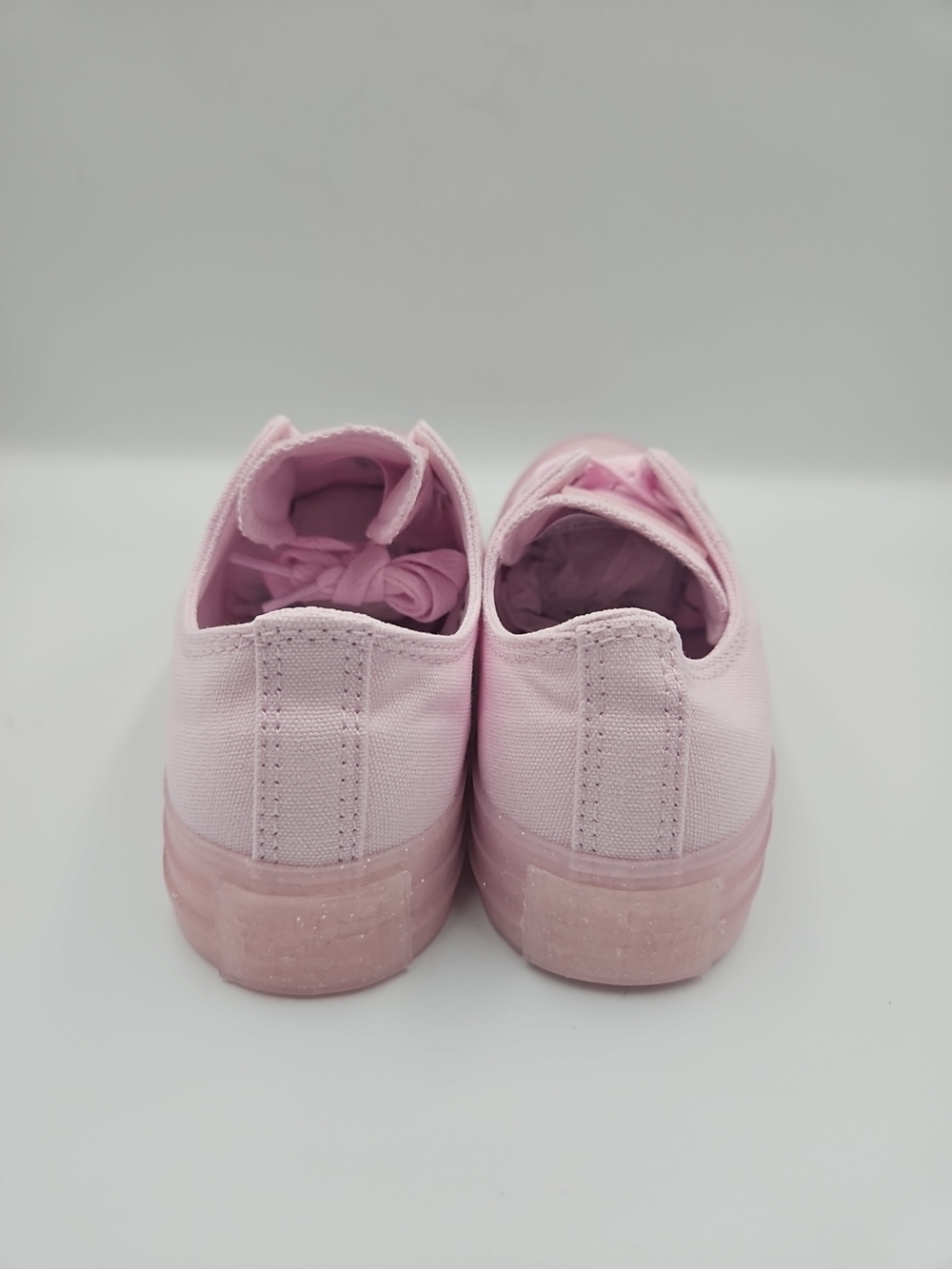 Converse Pink Canvas Low-Top Sneakers - Picture 5 of 8